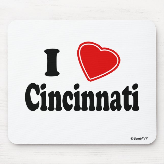 I Liebe Cincinnati Mousepad (Vorne)