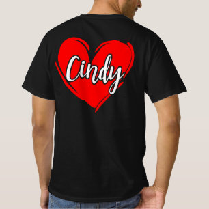 I Liebe CINDY - Liebe Herz, Geschenke Valentinstag T-Shirt