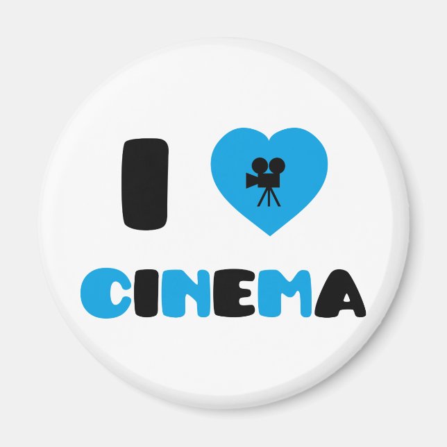 I Liebe Cinema Magnet (Vorne)