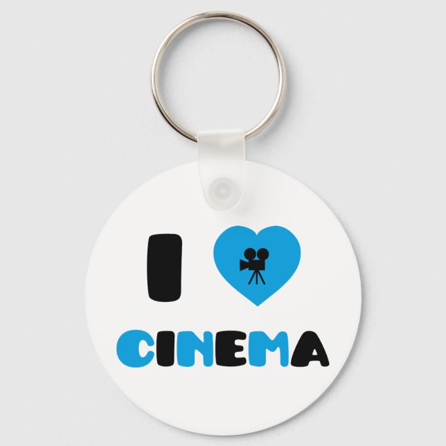 I Liebe Cinema Schlüsselanhänger (Vorderseite)