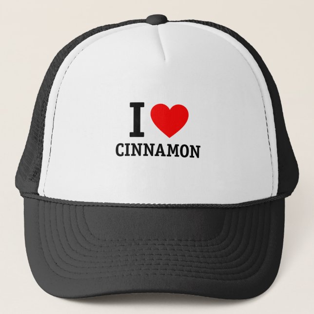 I Liebe Cinnamon Truckerkappe (Vorderseite)