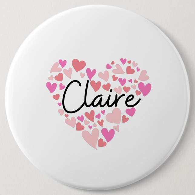 I Liebe Claire Button (Vorderseite)