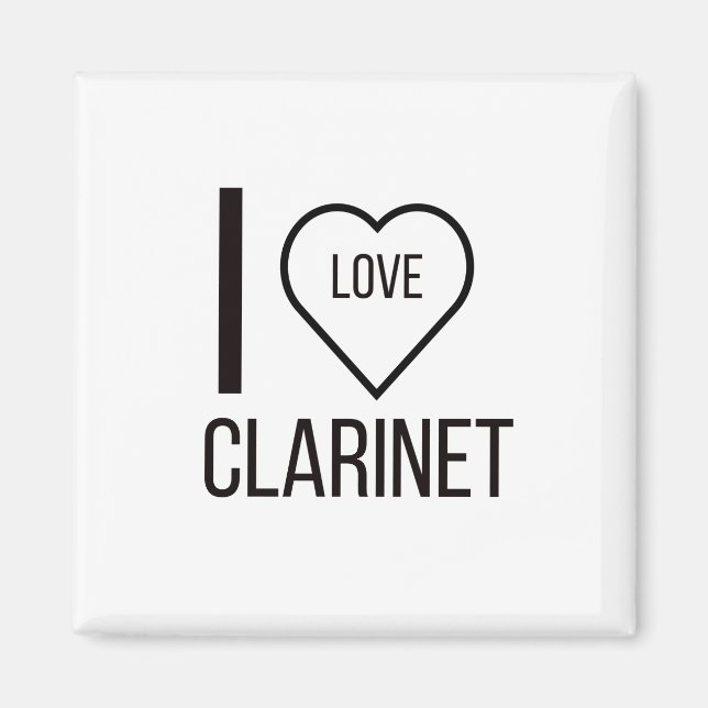 I LIEBE CLARINET MAGNET (Vorne)