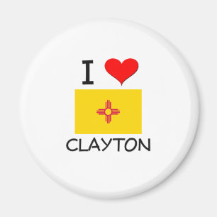 I Liebe Clayton New Mexico Magnet