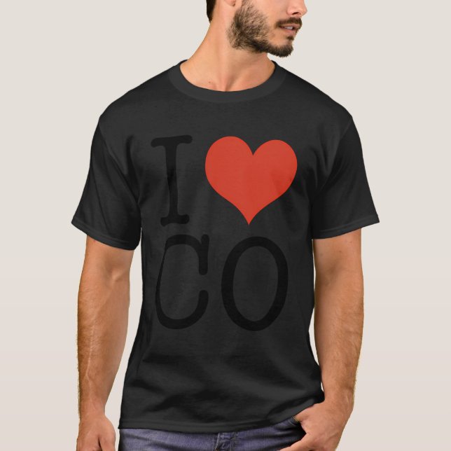 I Liebe Co Colorado USA T-Shirt (Vorderseite)