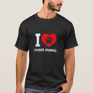 I Liebe Cocker Spaniel Gifts Idea Dog Lover Dog Ma T-Shirt
