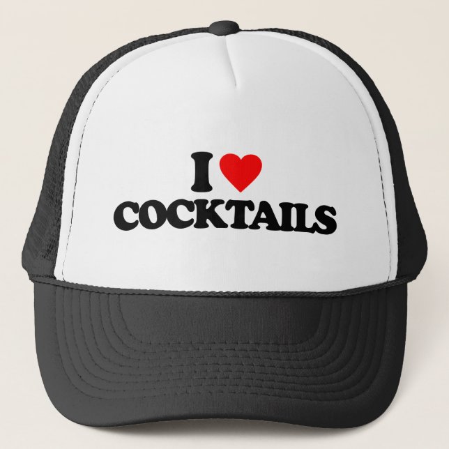 I LIEBE-COCKTAILS TRUCKERKAPPE (Vorderseite)