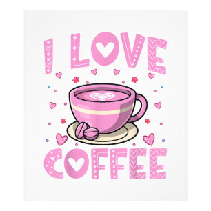 I Liebe Coffee - Funny Coffee Drink Coffein Addi Fotodruck