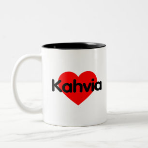 I Liebe Coffee - Kahvia Finnland Zweifarbige Tasse
