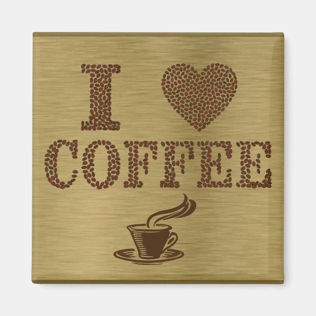 I Liebe Coffee Magnet (Vorne)