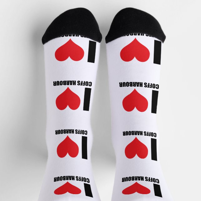 I Liebe Coffs Harbour Socken (Oben)