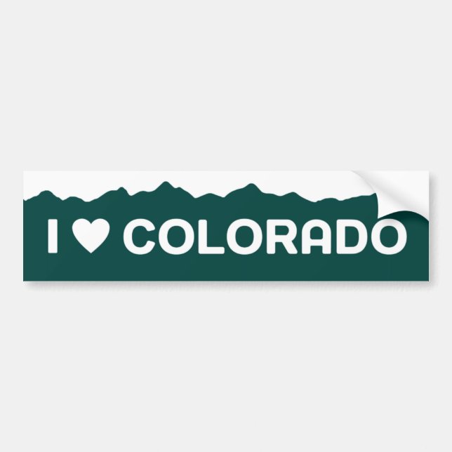 I Liebe-Colorado-Aufkleber Autoaufkleber (Vorne)
