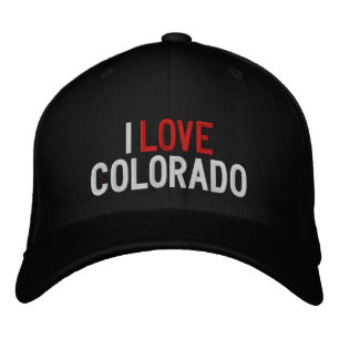 I LIEBE COLORADO BESTICKTE BASEBALLKAPPE