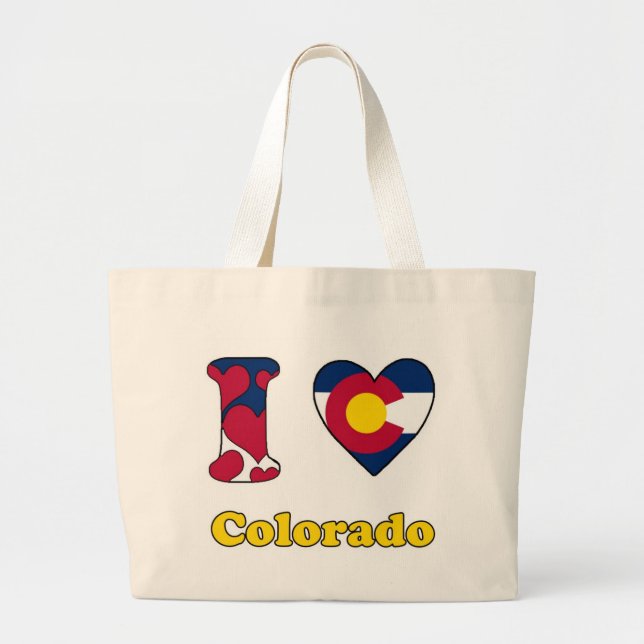 I Liebe Colorado Jumbo Stoffbeutel (Vorne)