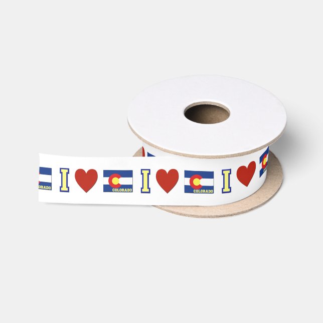 I Liebe Colorado Satinband (Spule)