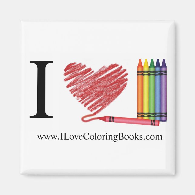 I Liebe Coloring Magnet (Vorne)