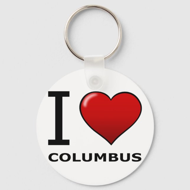 I LIEBE COLUMBUS, GA - GEORGIEN SCHLÜSSELANHÄNGER (Vorderseite)