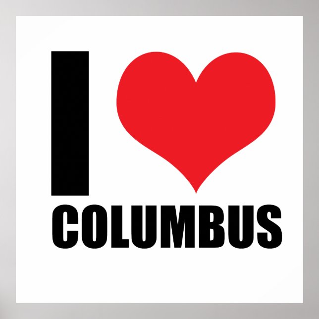 I Liebe Columbus Poster (Vorne)