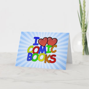 I Liebe Comic Books Karte