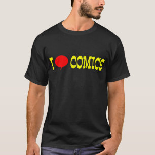 "I Liebe Comic" Dunkles Shirt