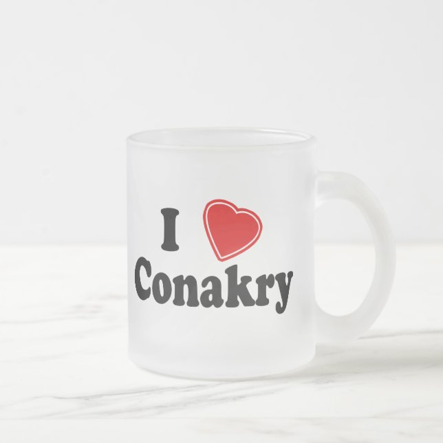 I Liebe Conakry Mattglastasse (Rechts)