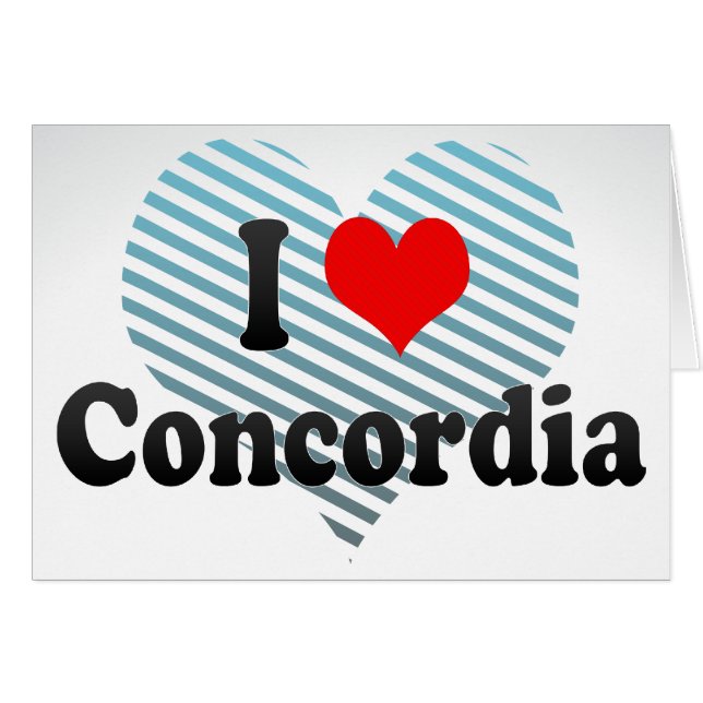 I Liebe Concordia, Argentinien (Vorderseite (Horizontal))
