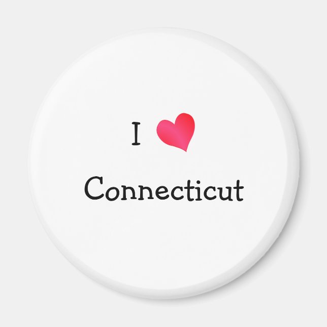 I Liebe Connecticut Magnet (Vorne)