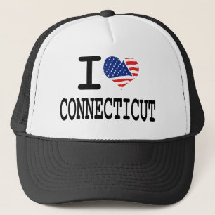 I Liebe Connecticut Truckerkappe