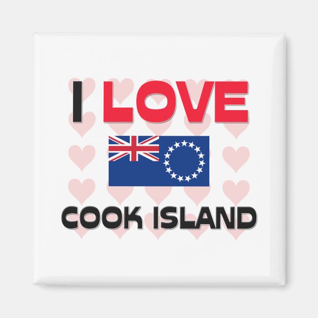 I Liebe Cook Island Magnet (Vorne)
