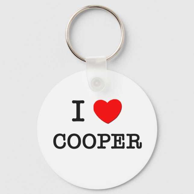 I Liebe Cooper Schlüsselanhänger (Vorderseite)