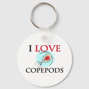 I Liebe Copepods Schlüsselanhänger