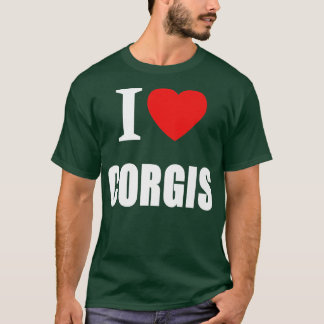 I Liebe Corgis for Men Frauen Hundebesitzer469 T-Shirt
