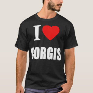 I Liebe Corgis for Men Frauen Hundebesitzer886 T-Shirt