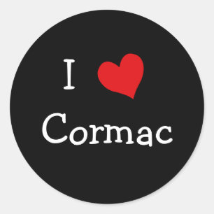I Liebe Cormac Runder Aufkleber