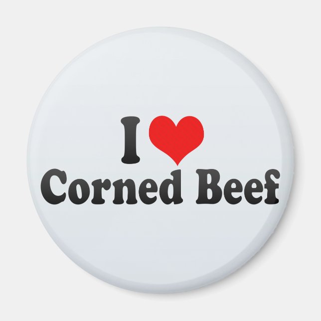 I Liebe Corned Beef Magnet (Vorne)