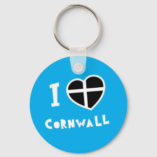 I Liebe Cornwall Schlüsselanhänger