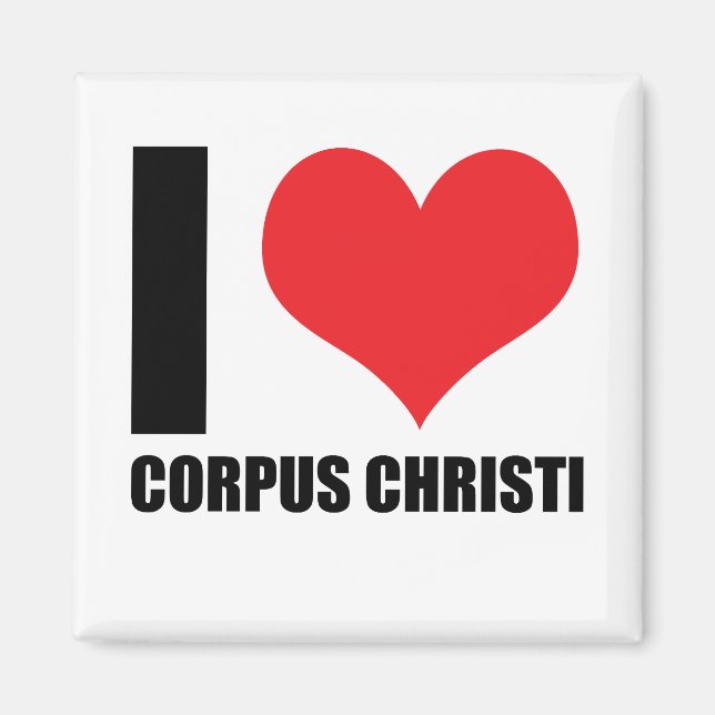 I Liebe Corpus Christi Magnet (Vorne)