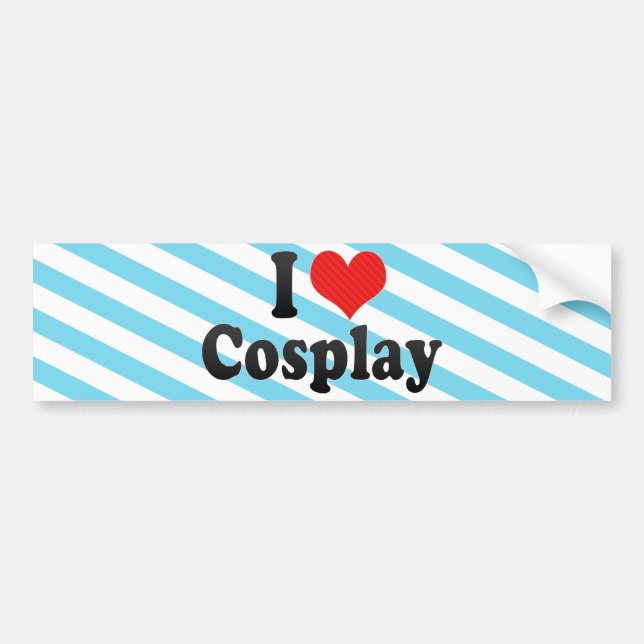 I Liebe Cosplay Autoaufkleber (Vorne)