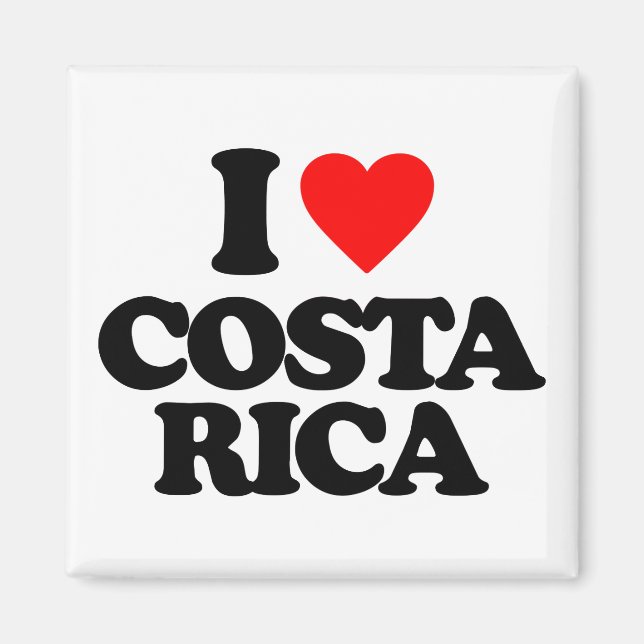I LIEBE COSTA RICA MAGNET (Vorne)