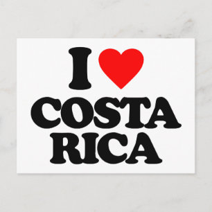 I LIEBE COSTA RICA POSTKARTE