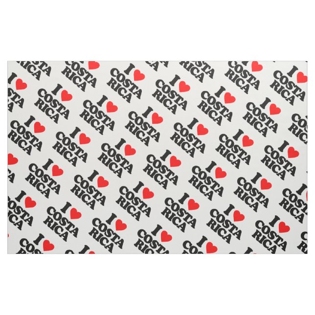 I LIEBE COSTA RICA STOFF (Fat Quarter (45,7 x 55,9 cm))