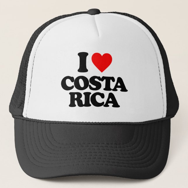 I LIEBE COSTA RICA TRUCKERKAPPE (Vorderseite)