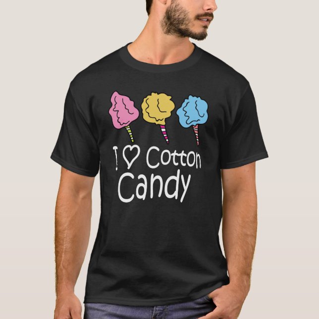 I Liebe Cotton Candy T-Shirt (Vorderseite)