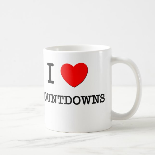 I Liebe-Count-downs Kaffeetasse (Rechts)