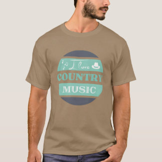 I Liebe Country Music Retro T-Shirt