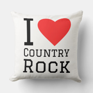 I Liebe Country Rock Kissen