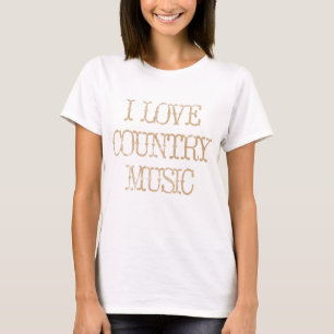 I Liebe-Countrymusik T-Shirt