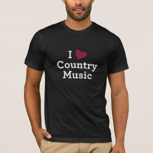 I Liebe-Countrymusik T-Shirt
