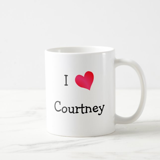 I Liebe Courtney Kaffeetasse (Rechts)