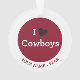 I Liebe-Cowboys Ornament